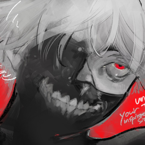 character artwork of kaneki ken from series tokyo ghoul