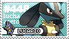 small stamp animated image: Lucario from Pokemon
