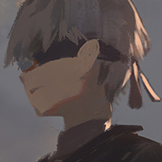 picture of video game character 9S from nier automata